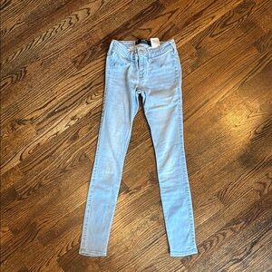 Hollister Light Blue Low Rose, Jean Leggings